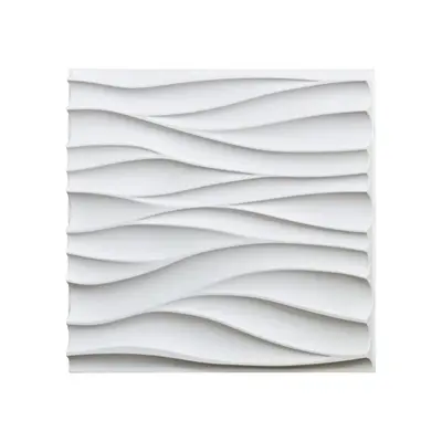 Panel de pared de PVC ondulado en 3D