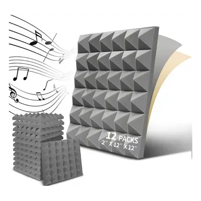 Panel acústico de espuma piramide autoadhesivo